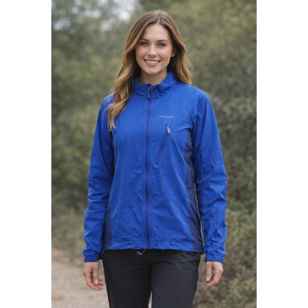 VTG Patagonia Blue Windbreaker Jacket Women's size MEDIUM - Picture 9 of 9